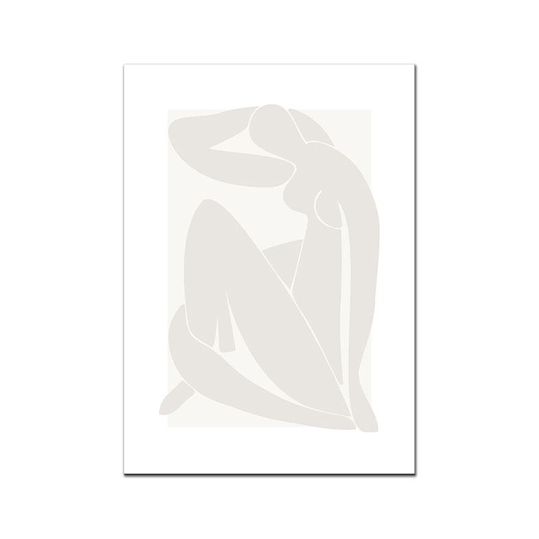 Анри Матисс Бежевый Плакат Обнаженная Девушка Лист Абстрактная Линия Искусства Принт Коралловый Холст Картины Бохо Настенная Картина Гостиная Домашний Декор