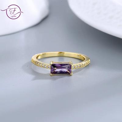 Роскошные кольца с цирконом 4*8 мм для женщин, темпераментное золотое кольцо с блестящим цирконом для свадебной вечеринки, подарок на палец