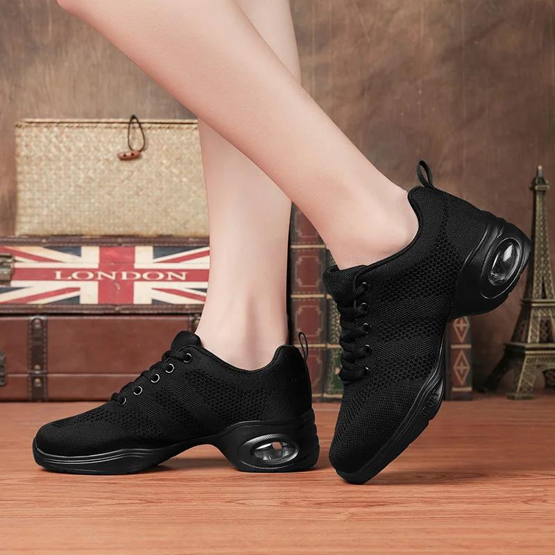 Ladies Sports Feature Soft Outsole Breath Dance Shoes Sneakers for Woman Practice Shoes Modern Dance Jazz Shoes Feminino Zapatos