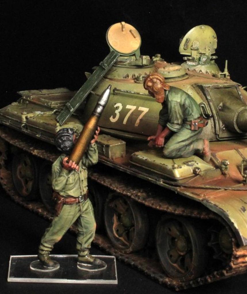 Paracel Miniatures Current North Vietnamese Tank Crew Ammunition Supply Work Set Resin Unpainted Kit BVN3521 1/35 (НВА) (5 кусков) (люди)