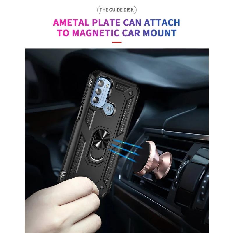 For Motorola Moto G31 4G Case Car Holder Magnetic Armor Shockproof Bumper Case Cover For Moto G 31 MotoG31 4G Phone Cases