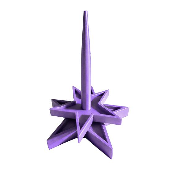 Держатель пряжи для вязания крючком, вязания спицами, 3D-печать, прялка для пряжи в форме звезды, вращающийся диспенсер для клубка пряжи, подставка для любителей вязания крючком
