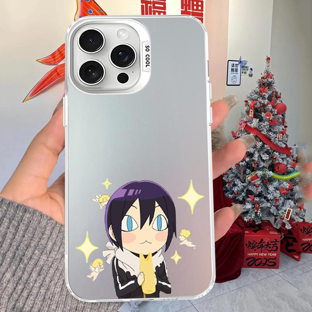 Японский Аниме Арт Чехол для Телефона Yato Noragami Для iPhone 16 15 14 13 12 11 Pro Max X XR XSMAX 8 7 Plus Матовый Ударопрочный Задний Чехол