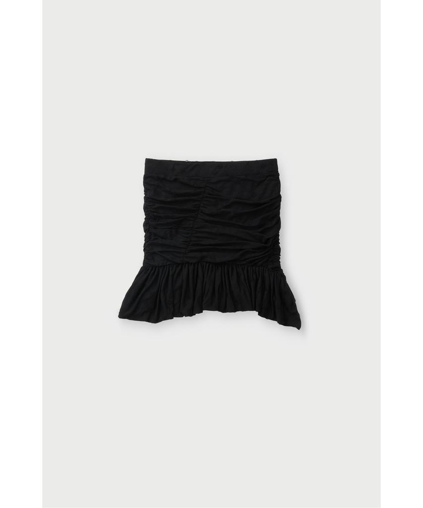 IROWOMEN Hibiscus Net Stitch Shirring Skirt Iokaa26102Bkx