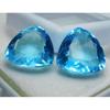 Ocean Blue Aquamarine 31 Ct Natural Trillion   Loose Gemstone A++ Pair
