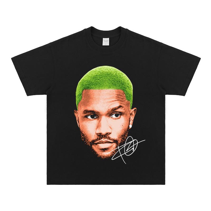 2026 Модная футболка с коротким рукавом Frank Ocean Рэпер Хип-Хоп Blond Повседневная Мужская Хлопок Уличная Одежда Лето Женская Футболка Одежда...