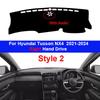Для Hyun dai Tucson NX4 2024 LHD RHD Защита консоли Солнцезащитный козырек Автомобильная накладка на приборную панель Коврик для панели приборов Ковер Накидка