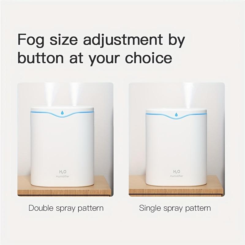 2000 мл увлажнитель воздуха с двойным распылением, насадка для распыления прохладного тумана, большая емкость, цветной ночник, USB H2O, диффузор, увлажнитель воздуха