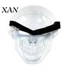 Sturdy Halloween Party Mask Skull Face Mask, PVC Ghost Head Prop for Party, Lightweight Cosplay Masquerade Costume Haunted House Creepy