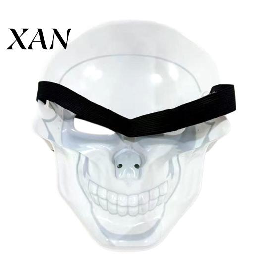 Sturdy Halloween Party Mask Skull Face Mask, PVC Ghost Head Prop for Party, Lightweight Cosplay Masquerade Costume Haunted House Creepy