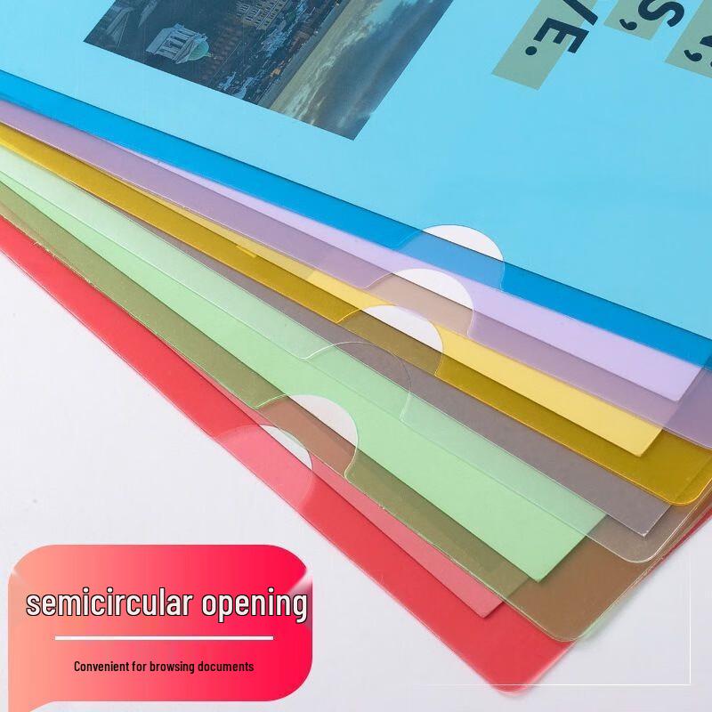 Прозрачная файловая папка для документов формата А4 L-образной формы
