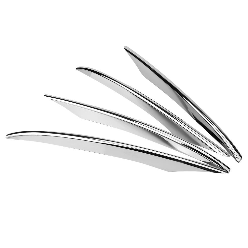 Car Front Fog Lamp Cover Trim Decoration Strip forE Class W213 - ABS Plastic, Anti-Rust, sy Installation - Silver - 4 Pcs