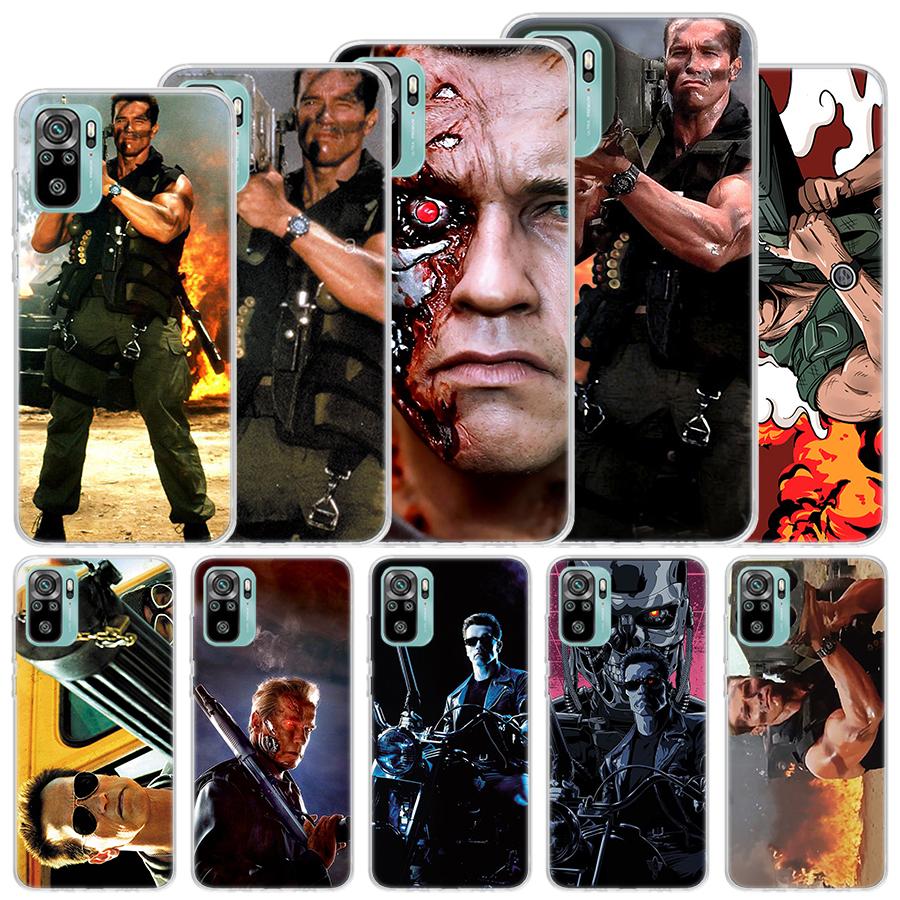 Arnold Schwarzenegger Terminator Soft Case For Xiaomi Redmi Note 14 13 12S 11S 10S 12 Pro Plus Phone Cover 11 10 11E 11T Note14