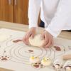 1Pc Silicone Pastry Mat Baking Mat Non-Stick Dough Mat Pastry Mats For Rolling Dough With Measurements For Cookies Pizza Cake