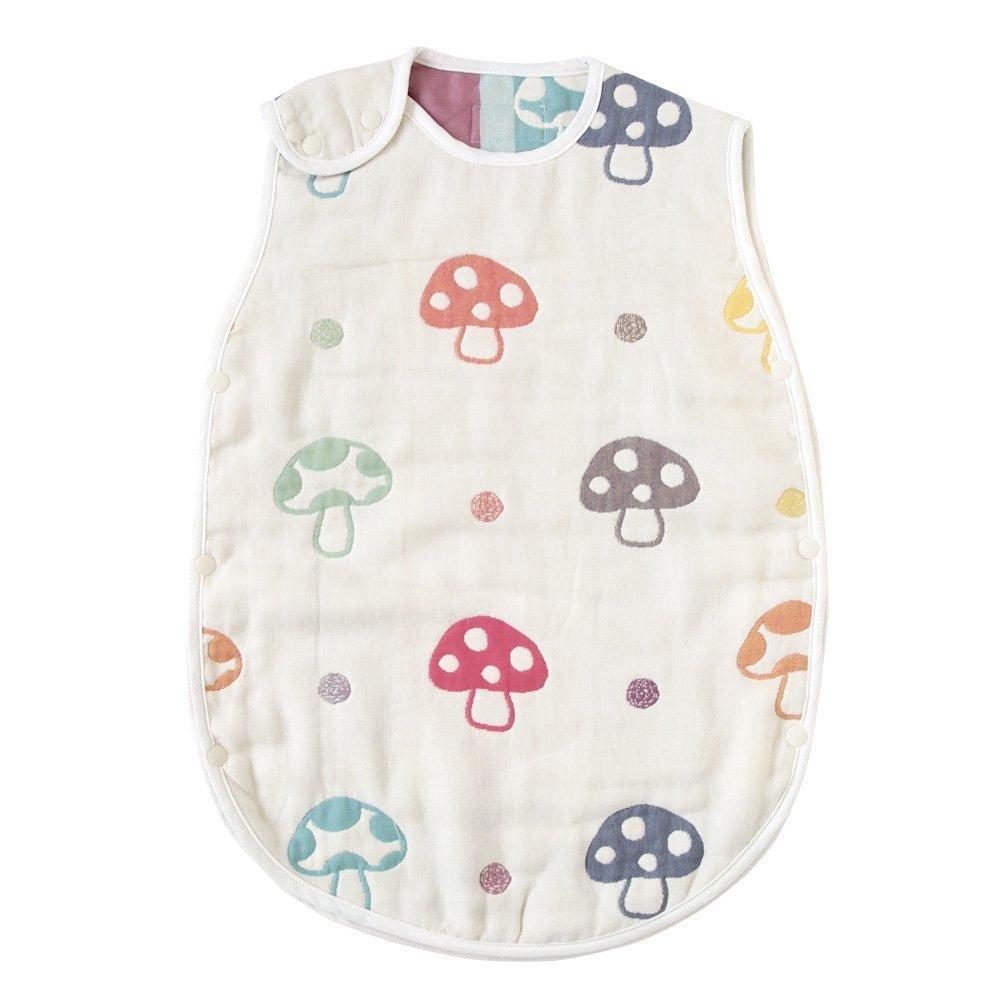 10mois Hoppetta Baby Gift Fluffy Gauze Baby for Newborns To 3 Years 58cm Size 7225 Clip 18111034 - Set (6-Layer Gauze) Sleeper, 100% Cotton, Old,