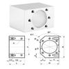 22 мм Внутренний диаметр Корпус гайки шарико-винтовой передачи Алюминиевый сплав SFU1204 Шарико-винтовые передачи Монтажный кронштейн Держатель DSG12H Основание