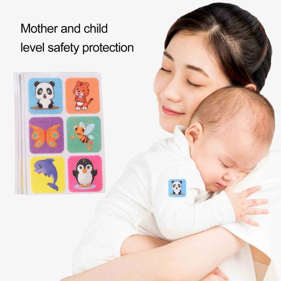 10 Листов Репеллентных Пластырей-Наклеек от Комаров Мгновенная Долгосрочная Защита Натуральное Эфирное Масло Растений Насекомое Пластырь Безопасный для Детей Женщин На Улице