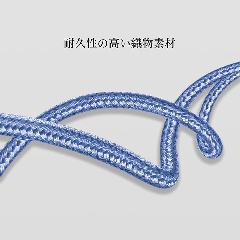 Acbands USB Type C Cable [Set of 2 / 1m+1m Blue] 60W PD Compatible Heavy Duty Braided Cable USB-C&USB-C Taipushi Rapid Cable