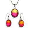 Tourmaline Set Gemstone Gift Wedding Party Bi-Color Pendant,Earring,Ring
