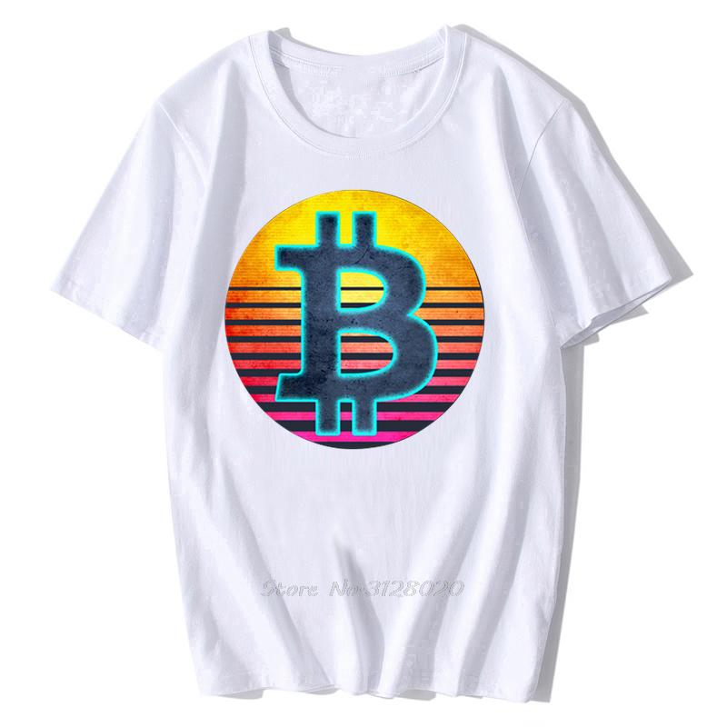 Футболка Bitcoin Криптовалюта Крипто Майнер Биткоин BTC Крипто Дизайн Футболка Мужская Футболка с Монетой Bitcoin Streetwear Харадзюку Футболки