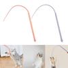 Cats Silicone Toy Wand Toy with Detachable Rod Rat Tail Teaser for Felines Cats Plaything Gift for Indoor Felines