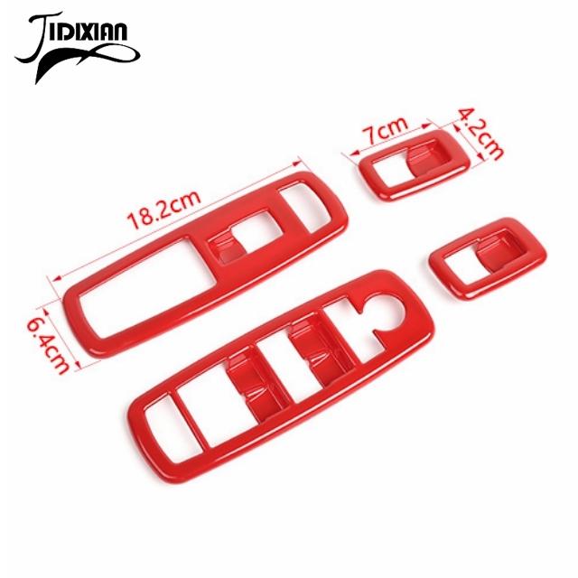 Внутреннее окно автомобиля, кнопка переключателя подъема окна, декоративная панель, наклейки для Dodge Charger Durango 2011-2022 для Dodge RAM