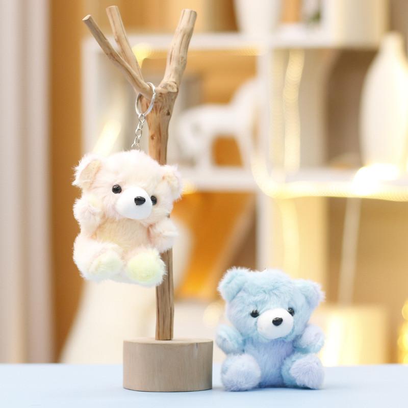 Plush Bear Keychain With Soft Short Plush For Bag Decor And Collecting