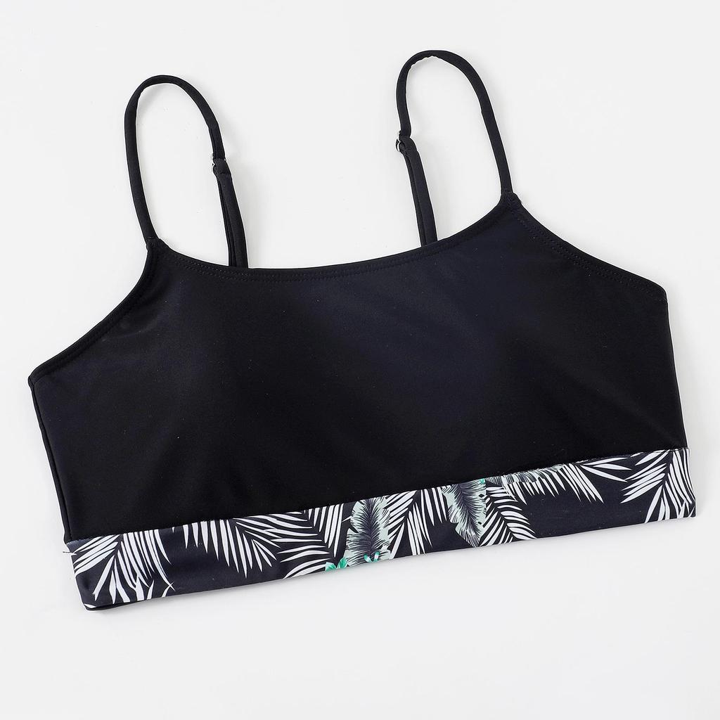 Женский разделенный комплект из трех предметов, блузка с высокой талией и длинными рукавами, солнцезащитные комплекты бикини