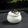 Мини Герметичный Горшочек Керамическая Коробка для Хранения Чайных Пакетиков Ретро Маленькая Фарфоровая Бутылка с Крышкой Контейнер для Чая Портативный Бак для Хранения Украшение