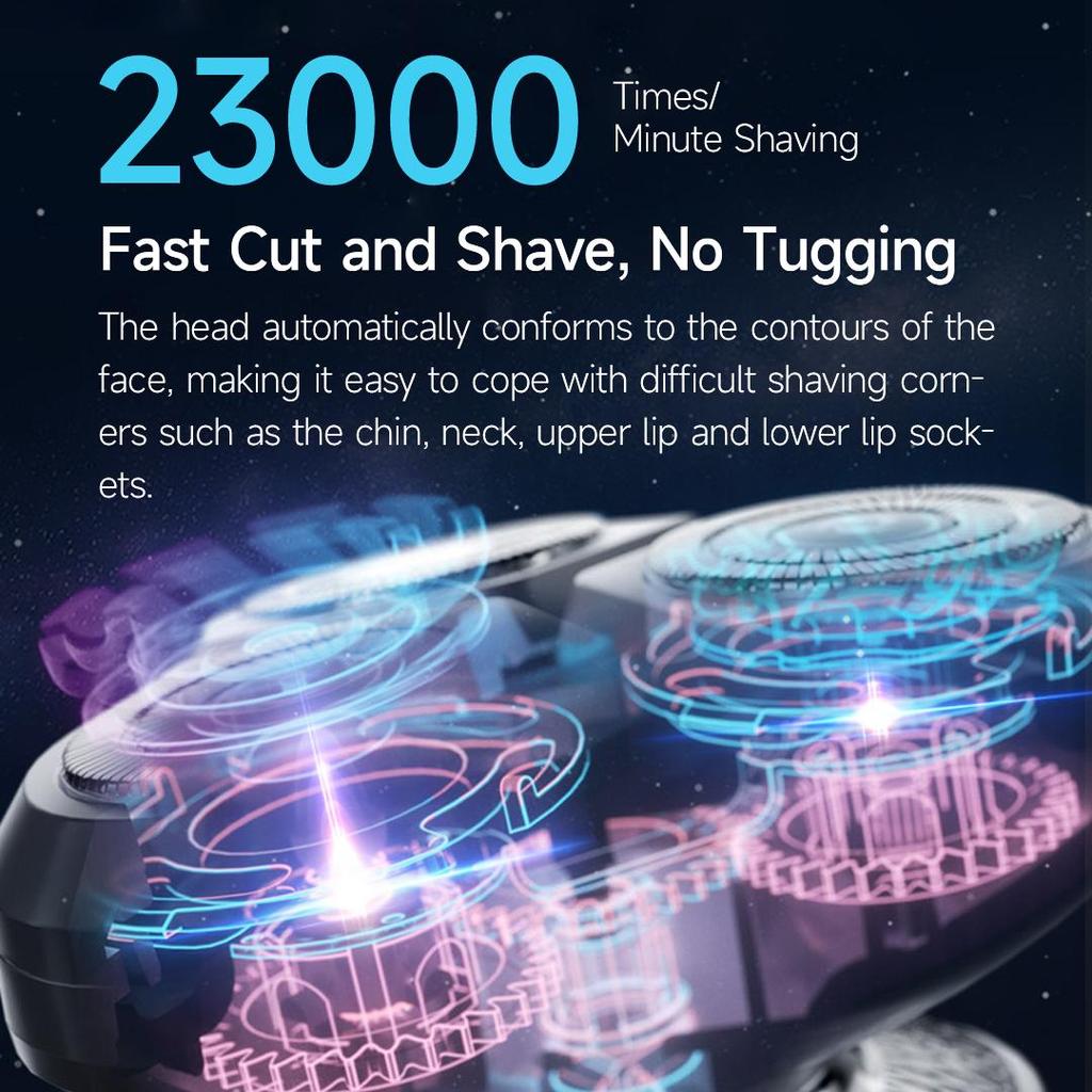 Электробритва Enchen X2 ESM Умная система бритья 360 ° Плавающая 3 режущая головка IPX7 Водонепроницаемая электробритва для влажной и сухой уборки