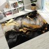 2026 Luxurious Marble Black Green Gold Colorful Stone Texture Rug for Bedroom Living Room Sofa Home Doormat Decor,Non-slip Mat