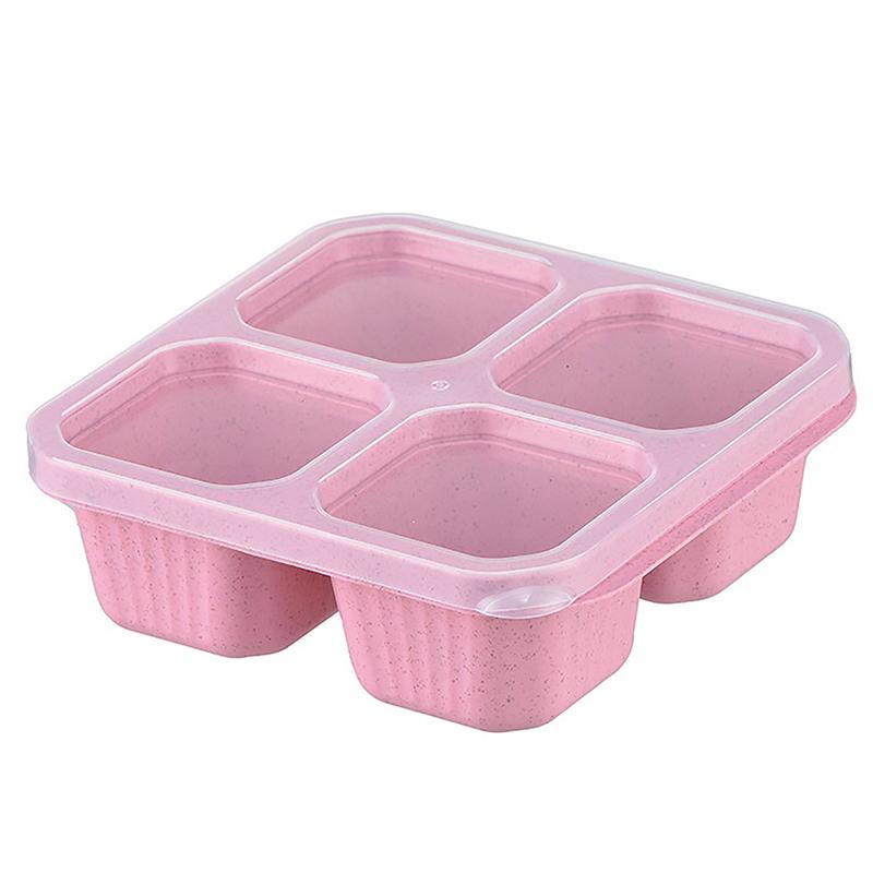 1 шт. коробка для закусок с четырьмя прозрачными крышками, тарелка для закусок с коробкой для сухофруктов, коробка для чая и еды и тарелка для закусок с функцией сохранения свежести