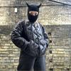 Вязаная Балаклава Шапка Взрослая Новинка Шапка-бини с Рожками Дьявола Модная Зимняя Шапка
