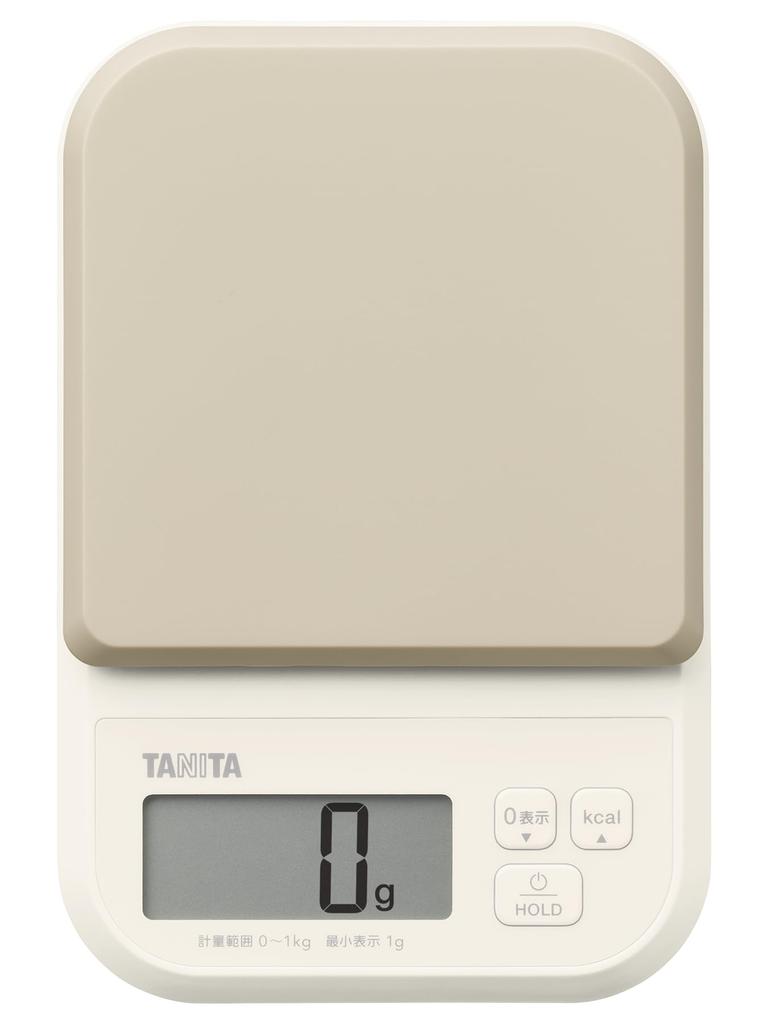 Tanita Cooking 1g Calorie Hold Kitchen Digital Cooking Scale KJ-120 Scale, Gray, Increments, Mode, Mode, Scale,