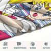 Sailor Moon Color Collage Blanket, Sailor Moon Fan Cozy Throw, Perfect Gift.chl