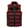 Мужской повседневный зимний теплый жилет без рукавов на молнии, куртка, верхняя одежда, топы