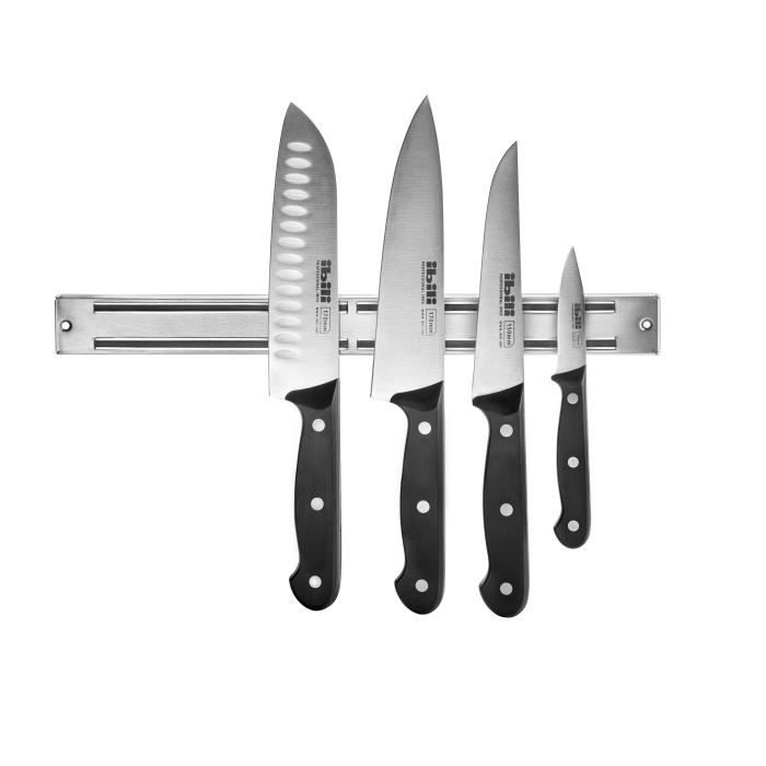 IBILI 748200 Support Magnétique Pour Couteaux INOX/Plastique Argent 35 X 3 X 2 Cm