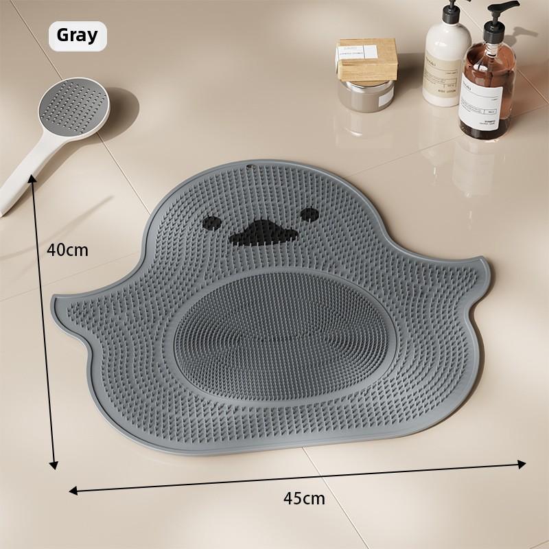 Силиконовый массажный коврик Panda для ванной комнаты, противоскользящий коврик для купания, растирания спины, божественный инструмент для мытья ног, коврик для душа от мертвой кожи