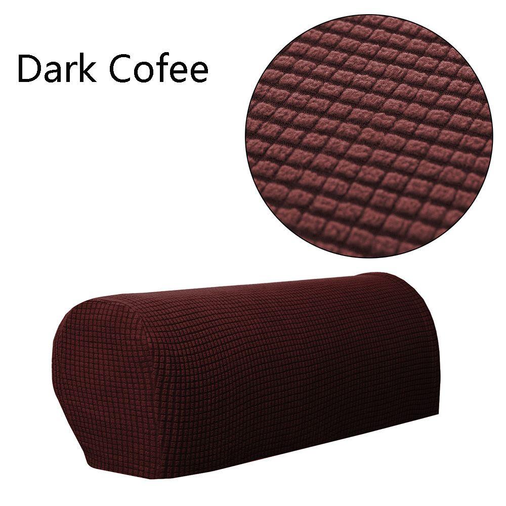 2 ШТ./КОМПЛ. Новые эластичные флисовые премиум чехлы на подлокотники Эластичный протектор для подлокотников кресла, дивана, кушетки, Растягивающийся, чтобы подойти