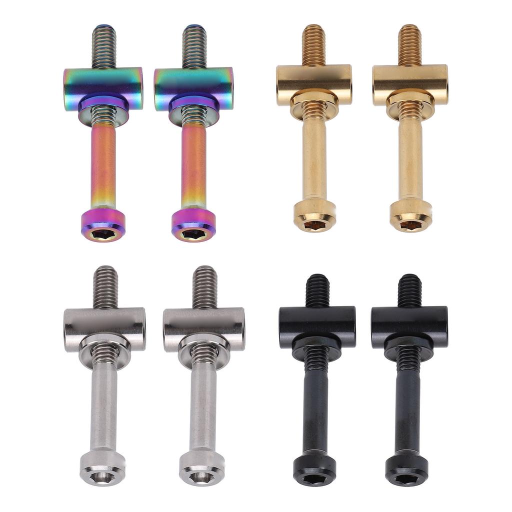 2pcs M5x40mm Ti Alloy Bike Seat Post Fixing Bolts Bike Seatpost Screws Cycling Accessories for Bike