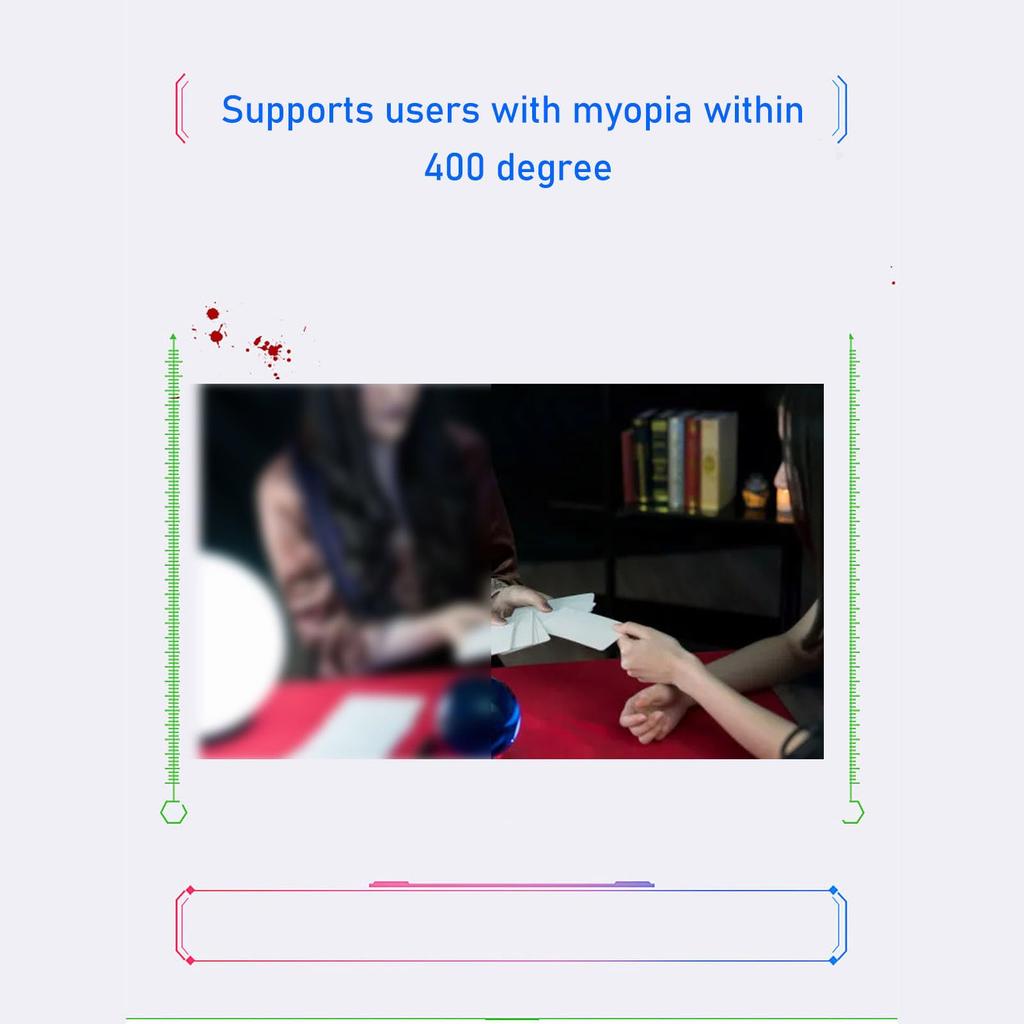 Виртуальная реальность VR гарнитура Широкий и четкий близорукий пользователь Удобный Отличный поставляется с синими линзами для защиты глаз для просмотра фильмов, удобный, носить,
