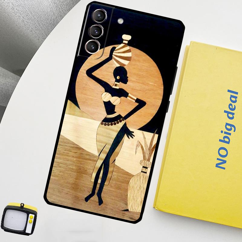 Южная Африка Женщина Чехол Для Samsung Galaxy S23 S22 Ultra S20 S21 FE S9 S10 Plus Note 10 20 Ultra Задняя Крышка