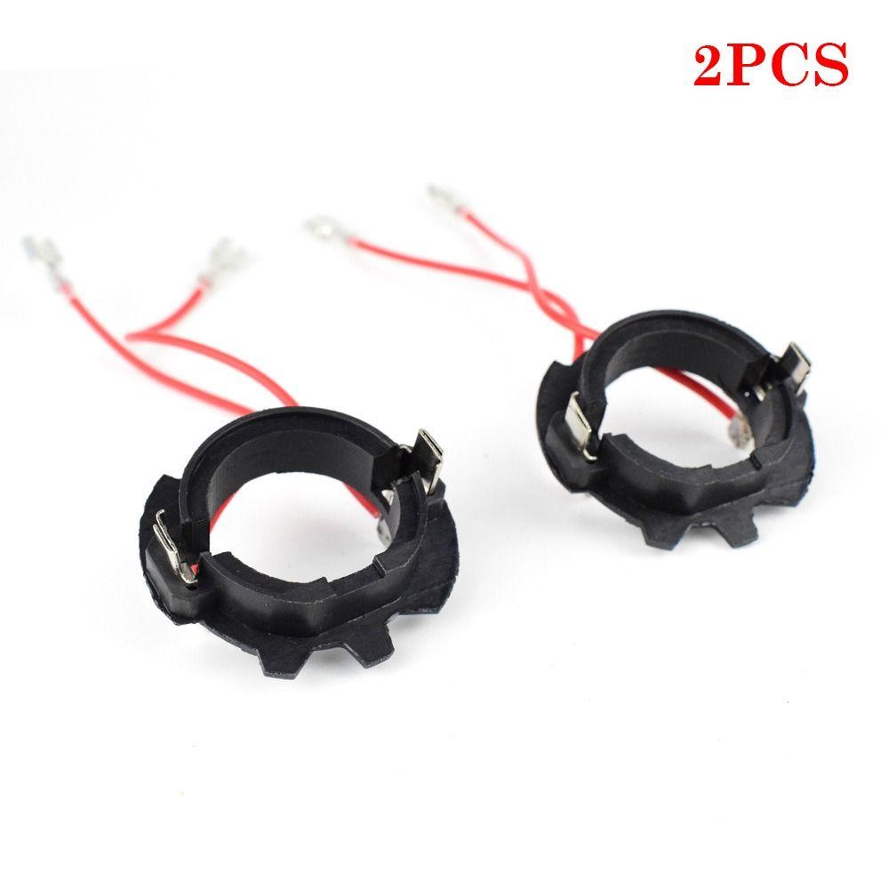2pcs Low Beam LED Headlight Bulb H7 Head Light Headlamp Socket Adapter for VW Golf 5 MK5 Jetta
