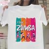 Футболка Zumba Drifit Rainbow Fitness с черным принтом, женские футболки Vogue, свободные хлопковые женские футболки, качество