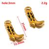 2pcs 304 Stainless Steel Enamel Fish Tail Pendant Gold Color Charm DY Fashion Necklace Earring Jewelry Making Keychain Component