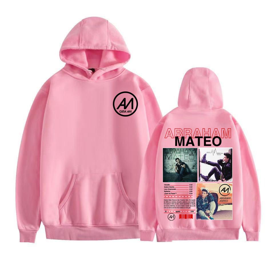 Rapper Abraham Mateo Music Album Graphic Hoodies Men's Clothing Vintage 90s Hip Hop Sweatshirts Fleece Oversized Hoodie Pullover