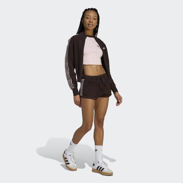Adidas Women Knit Crochet Shorts Ke0197