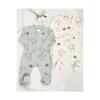 Baby Boy Teddy Bear Patterned 2-piece Rompers Set Newborn Outfit
