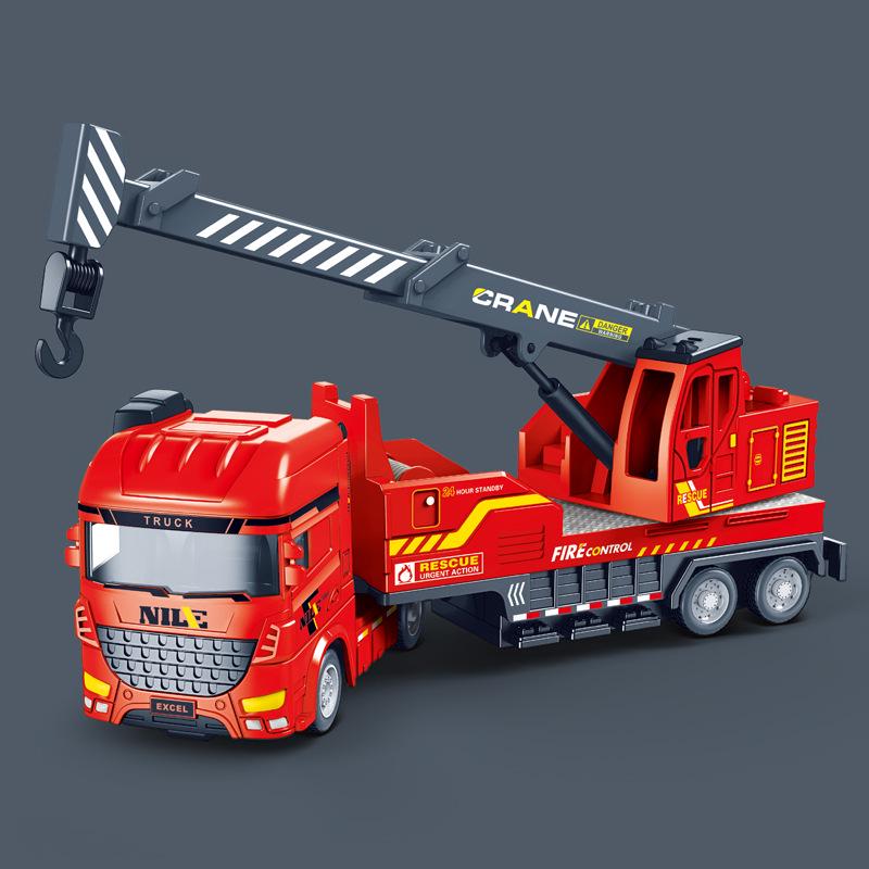 Большая игрушечная инерционная машина: Модели машин для инженерных и спасательных работ для мальчиков, транспортных, военных, пожарных и санитарных машин