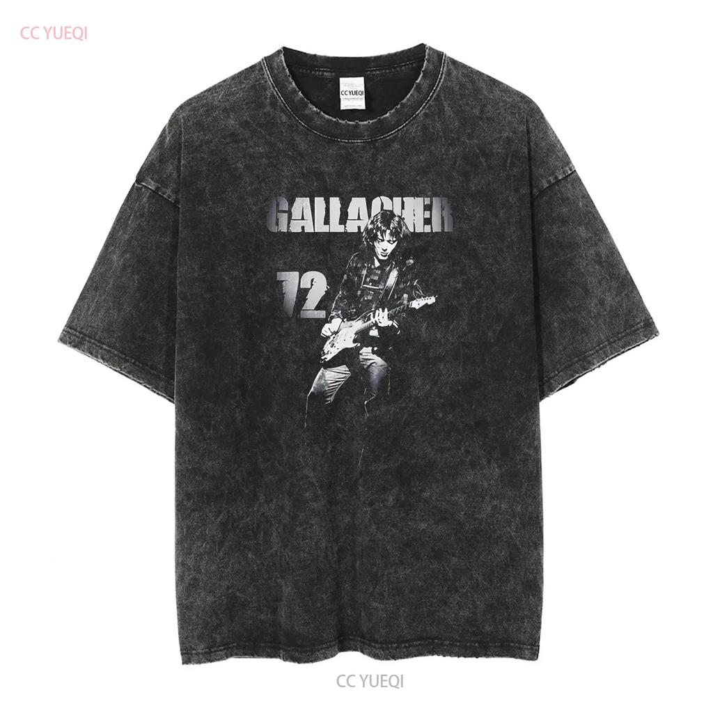 Rory Gallagher 72 T Shirt Vintage S 3XL long or short sleeves vintage Washed designer clothes Versatile graphic Stylish